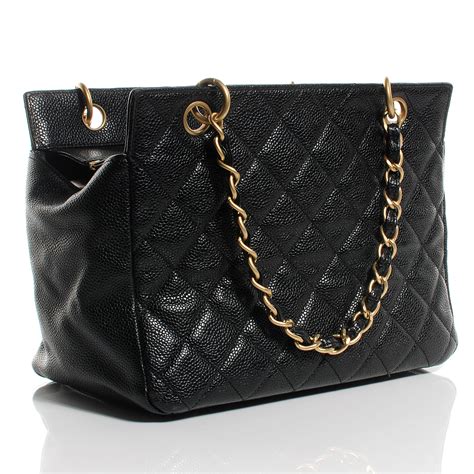 chanel caviar petite timeless shopping tote ptt black|CHANEL Pre.